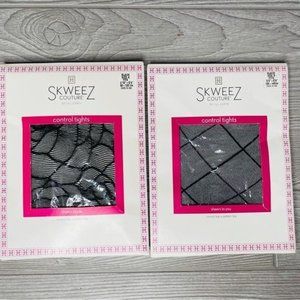 2 skweez legging tights with designs fishnet style cosplay gothic accessories